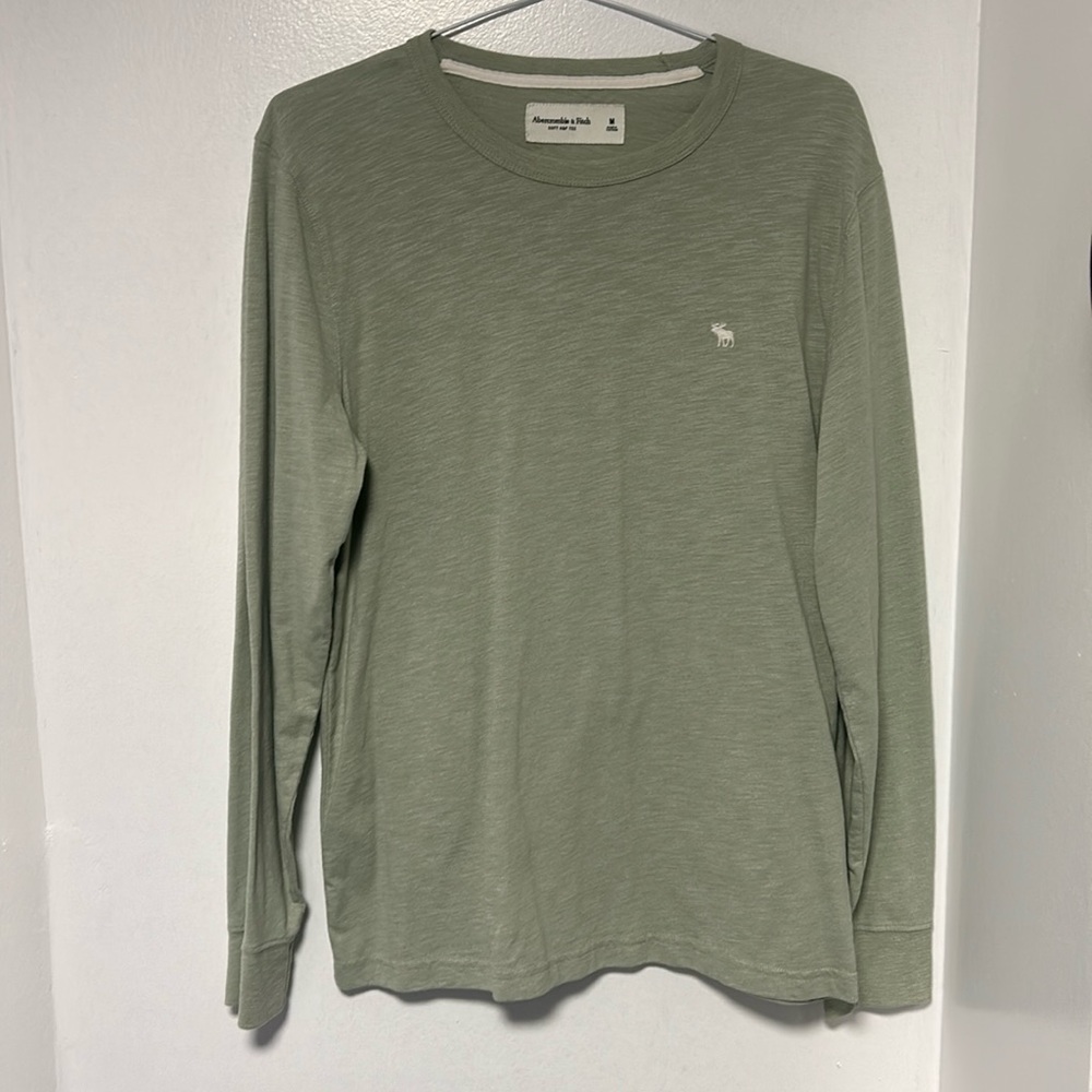 Green Abercrombie Long Sleeve Tee